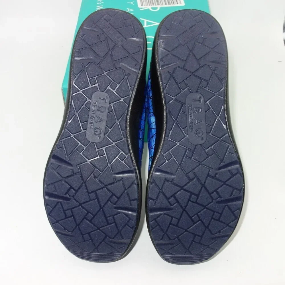 NEW Alegria Traq Qest Lace Up Smart Walking Shoes Blue Size 40 Women's 9.5-10
